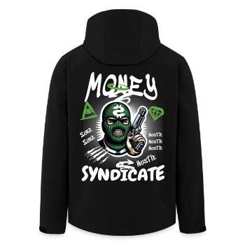 Gangster Syndikat - Recycelte Männer Softshell-Jacke von Stanley/Stella - Schwarz - Hinten - AI Model Male 185 light (185cm)