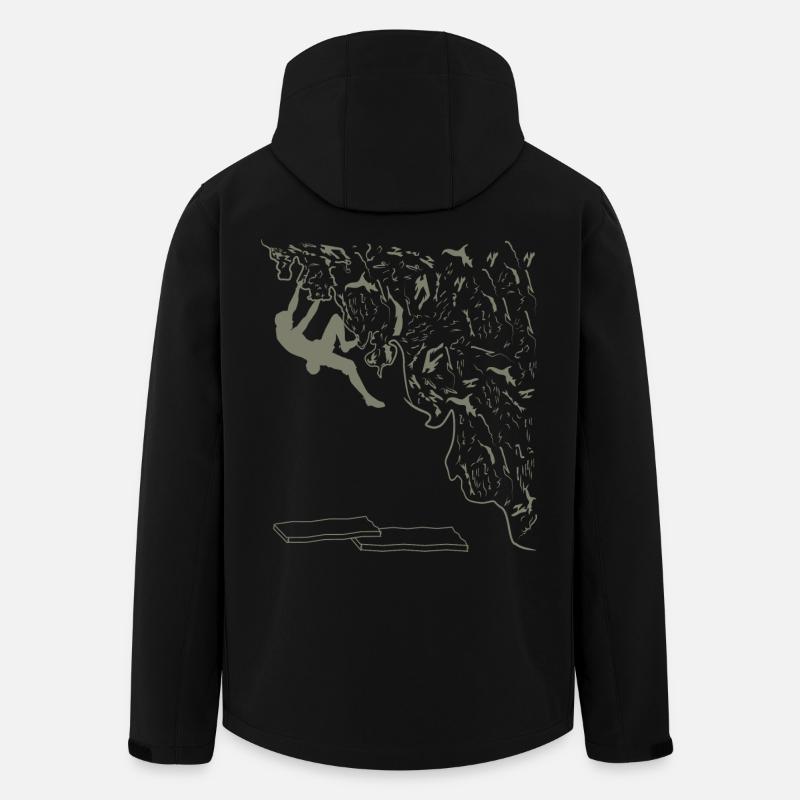 montée - Veste softshell homme en polyester recyclé Discoverer Stanley/Stella - noir