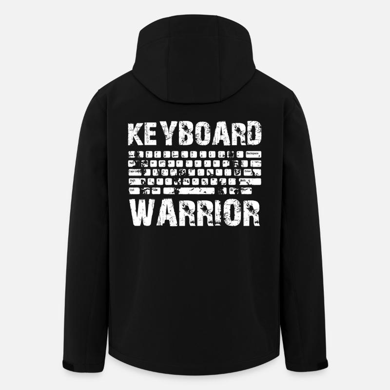Guerrier du clavier - Veste softshell homme en polyester recyclé Stanley/Stella - noir