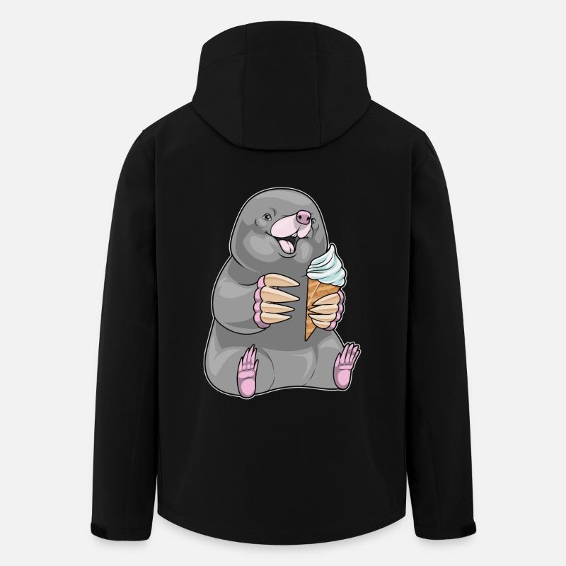 Glace Mole Waffle - Veste softshell homme en polyester recyclé Stanley/Stella - noir