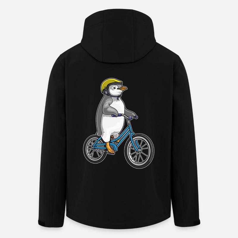 Vélo pingouin - Veste softshell homme en polyester recyclé Stanley/Stella - noir