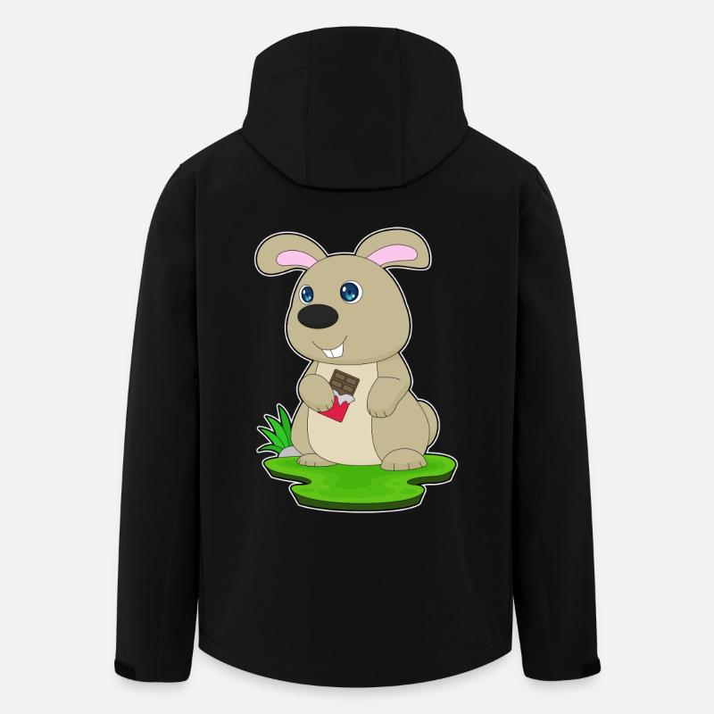 Bunny Chocolate Bar - Men’s Recycled Softshell Jacket by Stanley/Stella - black