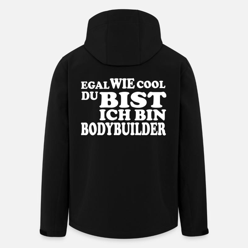 Bodybuilder - Recycelte Männer Softshell-Jacke von Stanley/Stella - Schwarz