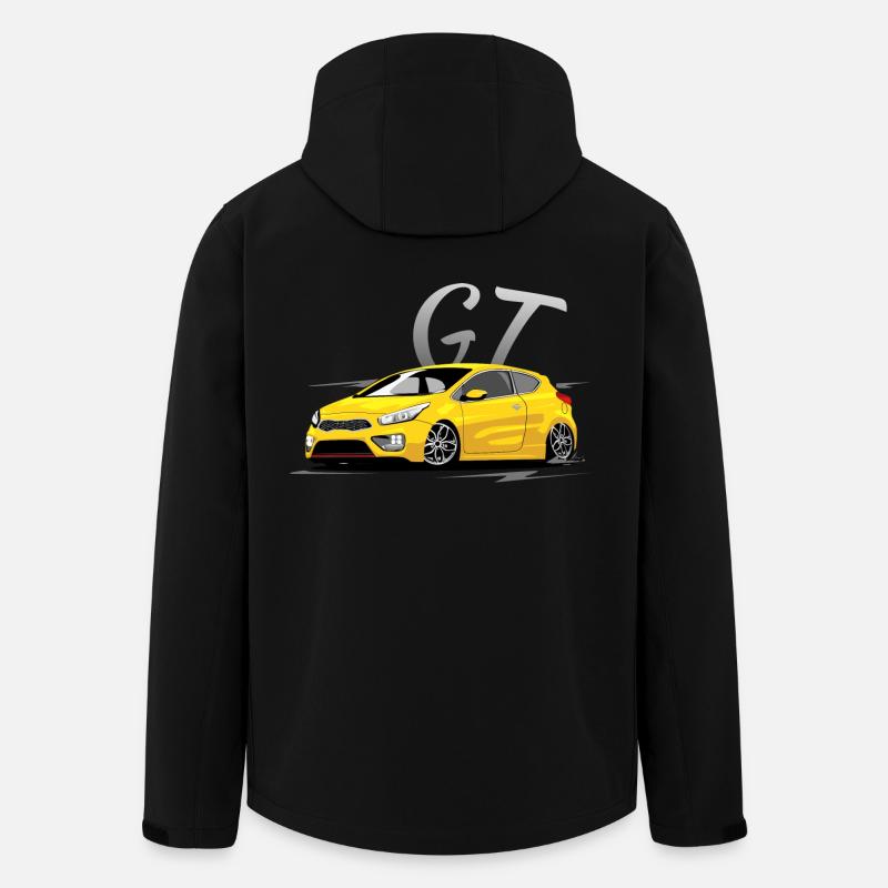 Ceed GT yellow - Men’s Recycled Softshell Jacket by Stanley/Stella - black