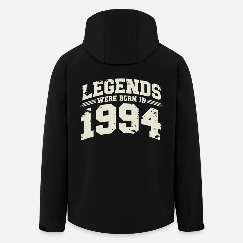 1994 Jahrgang geboren Legenden Geburtstag Geschenk - Recycelte Männer Softshell-Jacke von Stanley/Stella - Schwarz