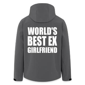worlds best ex girlfriend - Recycelte Männer Softshell-Jacke von Stanley/Stella - Schwarz - Hinten - AI Model Male 185 light (185cm)