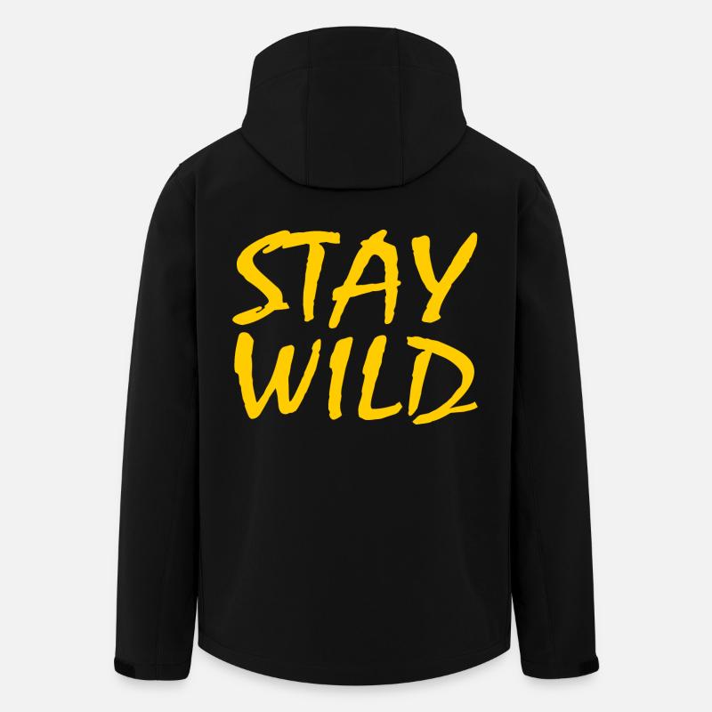 STAY WILD - Recycelte Männer Softshell-Jacke von Stanley/Stella - Schwarz