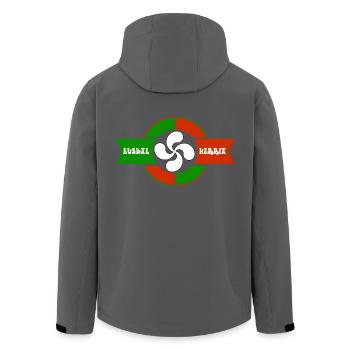 Croix du pays Basque 2 - Veste softshell homme en polyester recyclé Stanley/Stella - noir - Dos - AI Model Male 185 light (185cm)