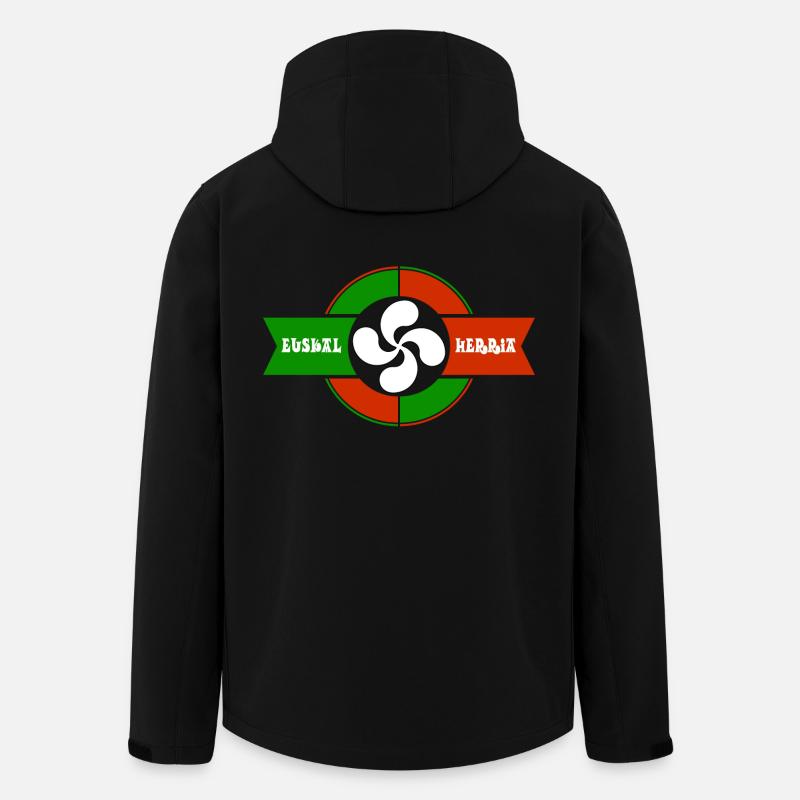 Croix du pays Basque 2 - Veste softshell homme en polyester recyclé Stanley/Stella - noir