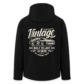 Millésime 1975 anniversaire Muscle Car Cadeau - Veste softshell homme en polyester recyclé Stanley/Stella - noir - Dos - AI Model Male 185 light (185cm)