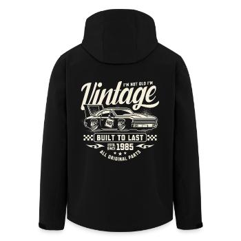 Millésime 1985 Anniversaire Muscle Car Cadeau - Veste softshell homme en polyester recyclé Stanley/Stella - noir - Dos - AI Model Male 185 light (185cm)