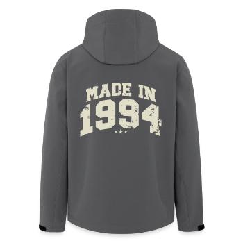 1994 Jahrgang geboren Legenden Geburtstag Geschenk - Recycelte Männer Softshell-Jacke von Stanley/Stella - Schwarz - Hinten - AI Model Male 185 light (185cm)
