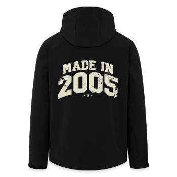 2005 Jahrgang geboren Legenden Geburtstag Geschenk - Recycelte Männer Softshell-Jacke von Stanley/Stella - Schwarz - Hinten - AI Model Male 185 light (185cm)