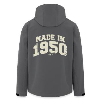 1950 ' s Vintage Born Legends Cadeau d’anniversaire - Veste softshell homme en polyester recyclé Stanley/Stella - noir - Dos - AI Model Male 185 light (185cm)