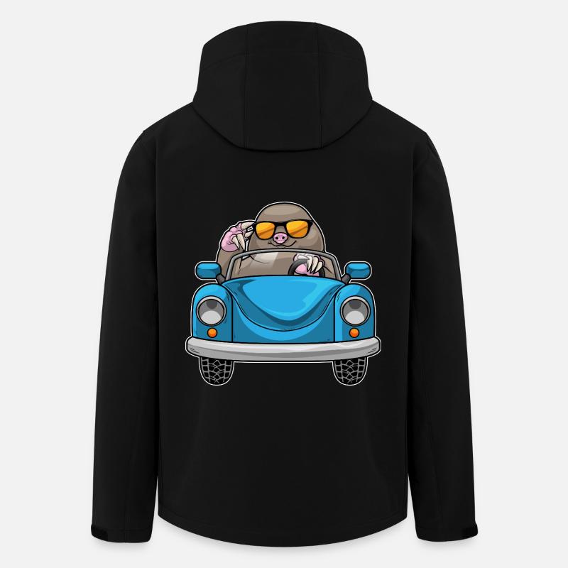 Mole Car - Men’s Recycled Softshell Jacket by Stanley/Stella - black