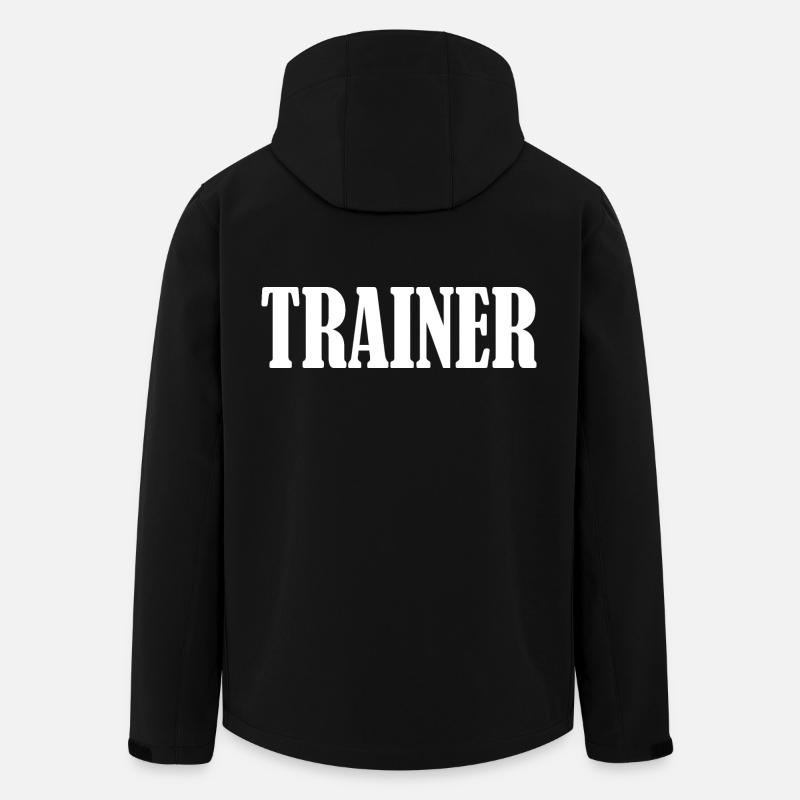 Trainer - Recycelte Männer Softshell-Jacke von Stanley/Stella - Schwarz