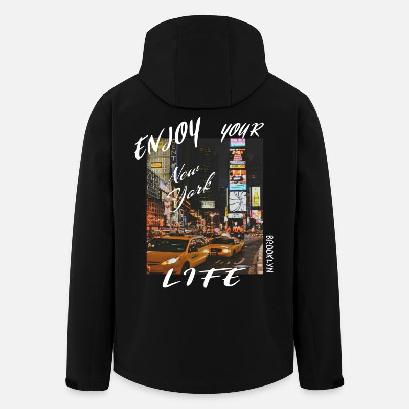 New York City - Veste softshell homme en polyester recyclé Stanley/Stella - noir