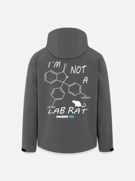 I'm not a lab rat - Men’s Recycled Softshell Jacket by Stanley/Stella - black