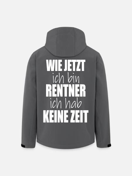 hvordan jeg nu er pensioneret, har jeg ikke tid - Stanley/Stella herre softshelljakke i genanvendt polyester - sort