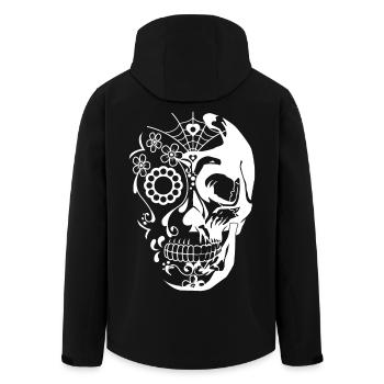 Skull White - Men’s Recycled Softshell Jacket by Stanley/Stella - black - Back - AI Model Male 185 light (185cm)
