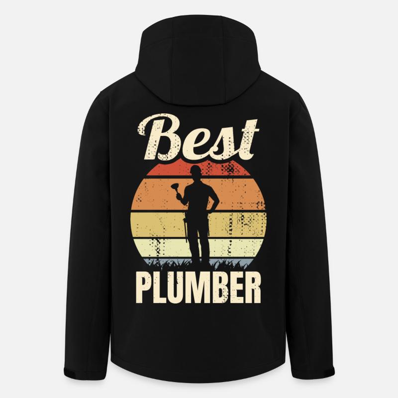 Best Plumber - Men’s Recycled Softshell Jacket by Stanley/Stella - black