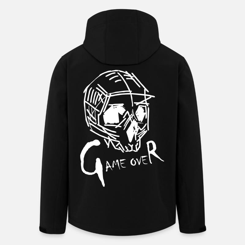 Game Over in weiß - Recycelte Männer Softshell-Jacke von Stanley/Stella - Schwarz
