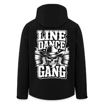 Gang de Cowboy de la Gang de Danses en Ligne - Veste softshell homme en polyester recyclé Stanley/Stella - noir - Dos - AI Model Male 185 light (185cm)