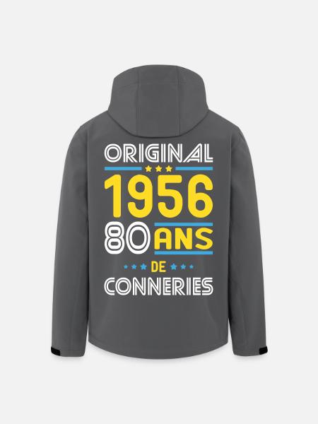 Original – 1956 – 70 years of - Men’s Recycled Softshell Jacket by Stanley/Stella - black
