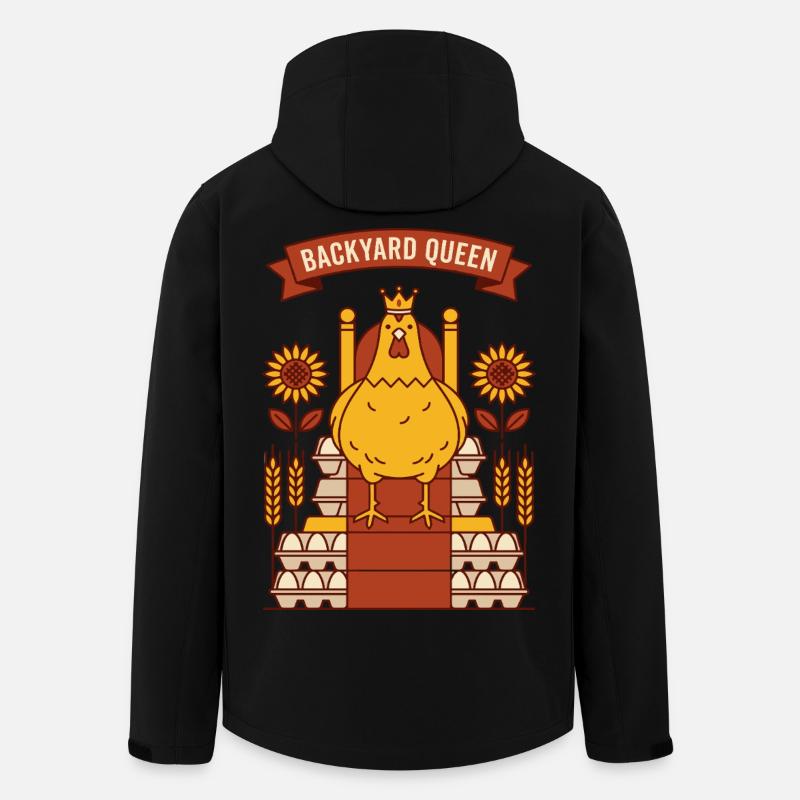 Backyard Queen Chicken - Men’s Recycled Softshell Jacket by Stanley/Stella - black