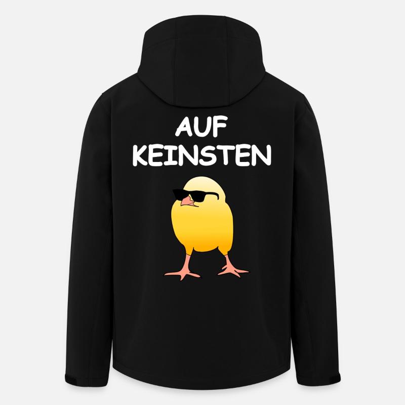 Auf Keinsten Küken - Recycelte Männer Softshell-Jacke von Stanley/Stella - Schwarz