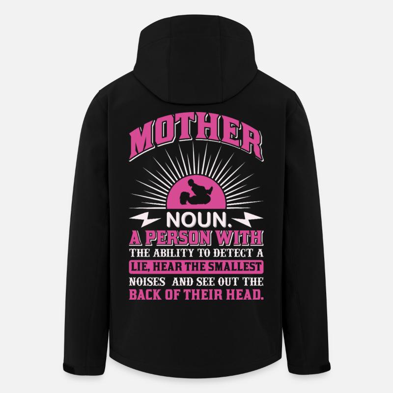 Mutter-Substantiv-Definition Lustiges Mutter-Power-Shirt - Recycelte Männer Softshell-Jacke von Stanley/Stella - Schwarz