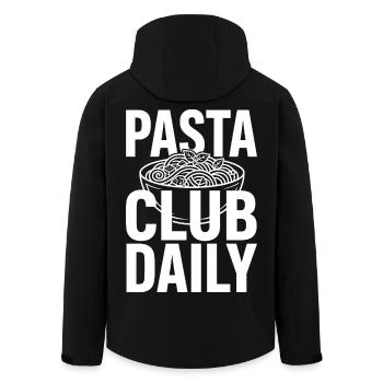 Club des pâtes Daily pour les amateurs de pâtes - Veste softshell homme en polyester recyclé Stanley/Stella - noir - Dos - AI Model Male 185 light (185cm)