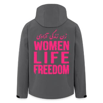 Women life freedom - Veste softshell homme en polyester recyclé Stanley/Stella - noir - Dos - AI Model Male 185 light (185cm)
