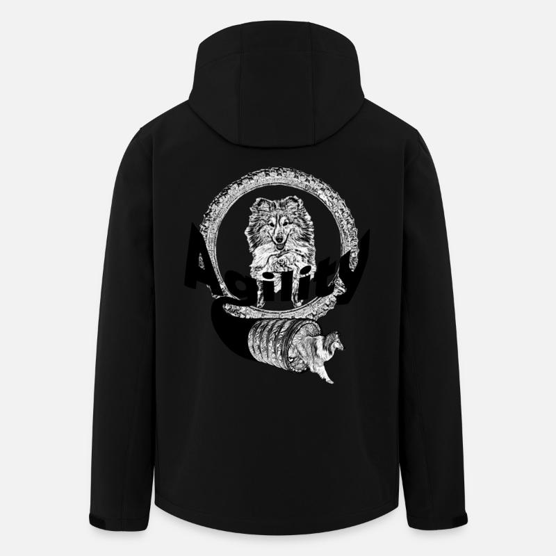 Agility - Recycelte Männer Softshell-Jacke von Stanley/Stella - Schwarz