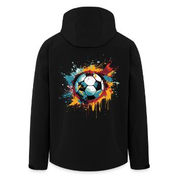 Football - Veste softshell homme en polyester recyclé Stanley/Stella - noir - Dos - AI Model Male 185 light (185cm)