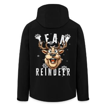 Motif de Noël renne Noël équipe renne - Veste softshell homme en polyester recyclé Stanley/Stella - noir - Dos - AI Model Male 185 light (185cm)