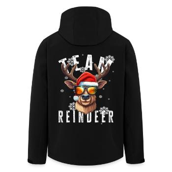 Motif de Noël renne Noël équipe renne - Veste softshell homme en polyester recyclé Stanley/Stella - noir - Dos - AI Model Male 185 light (185cm)