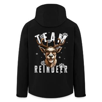 Motif de Noël renne Noël équipe renne - Veste softshell homme en polyester recyclé Stanley/Stella - noir - Dos - AI Model Male 185 light (185cm)
