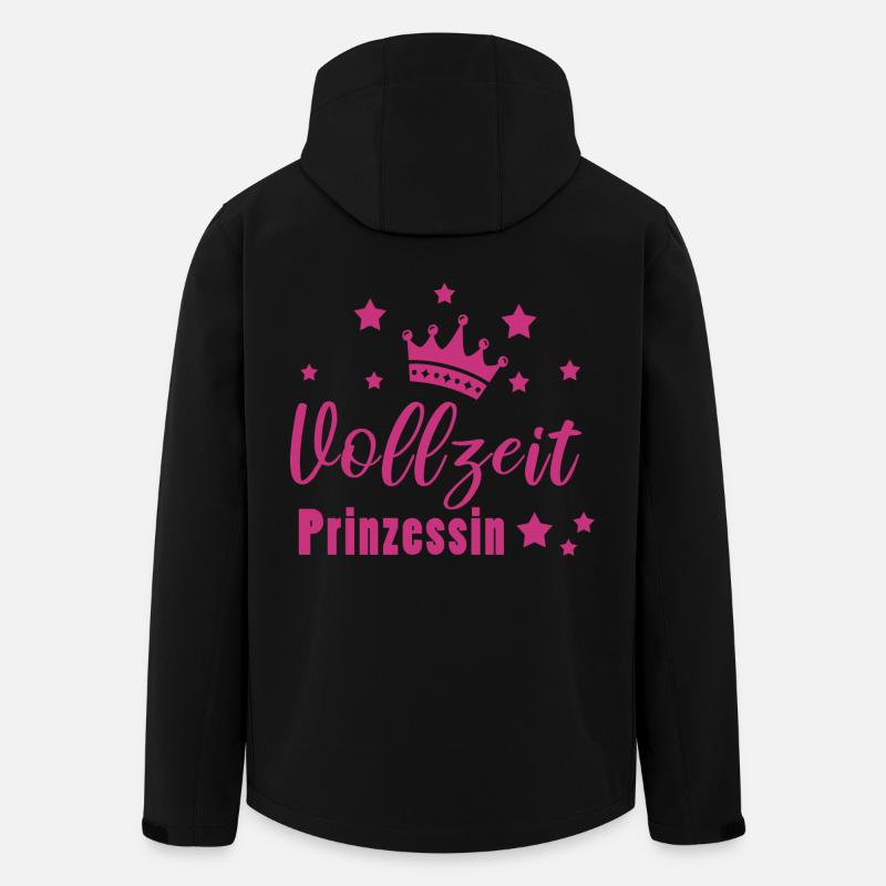 Vollzeitprinzessin Prinzessin Geschenkidee - Recycelte Männer Softshell-Jacke von Stanley/Stella - Schwarz