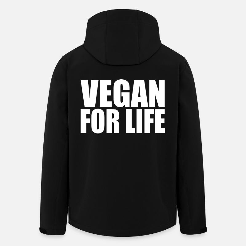 vegan - Men’s Recycled Softshell Jacket by Stanley/Stella - black