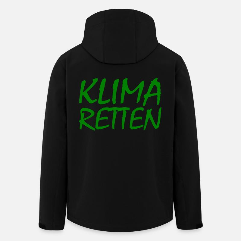 Klima retten - Recycelte Männer Softshell-Jacke von Stanley/Stella - Schwarz