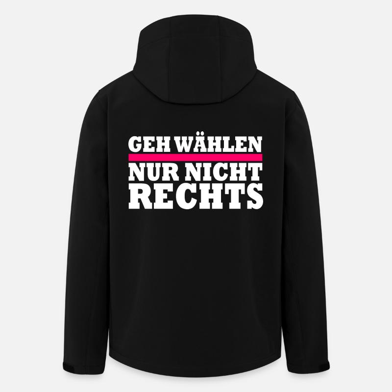 GEH WÄHLEN - Recycelte Männer Softshell-Jacke von Stanley/Stella - Schwarz