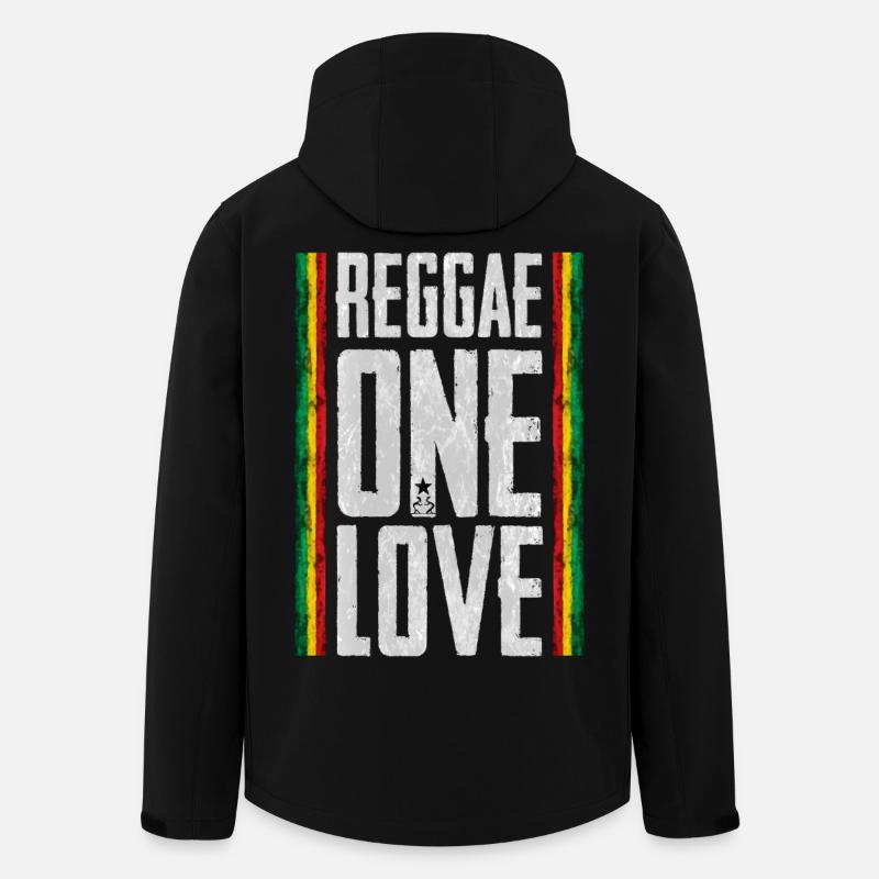 reggae one love - Recycelte Männer Softshell-Jacke von Stanley/Stella - Schwarz