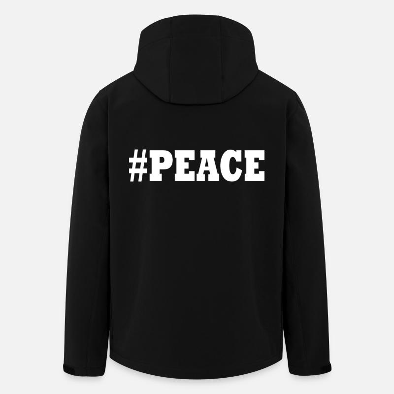 Peace - Men’s Recycled Softshell Jacket by Stanley/Stella - black