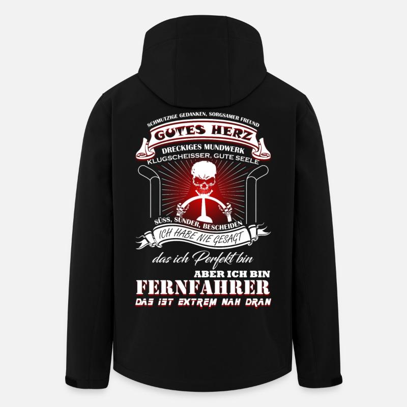 Fernfahrer sind fast Perfekt - Recycelte Männer Softshell-Jacke von Stanley/Stella - Schwarz