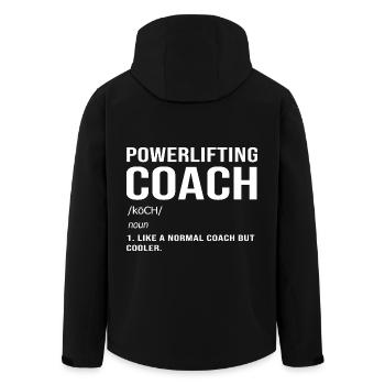 Deadlift Gym Fitness Workout Dumbbell Bodybuilder - Men’s Recycled Softshell Jacket by Stanley/Stella - black - Back - AI Model Male 185 light (185cm)