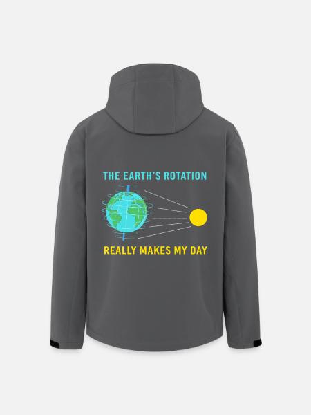 Earth Day - Men’s Recycled Softshell Jacket by Stanley/Stella - black