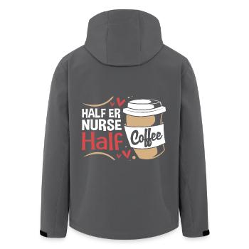 Emergency Nurse Ambulance - Men’s Recycled Softshell Jacket by Stanley/Stella - black - Back - AI Model Male 185 light (185cm)