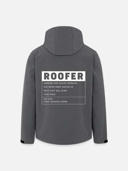 Roofer Craftsman Profession Saying - Men’s Recycled Softshell Jacket by Stanley/Stella - black