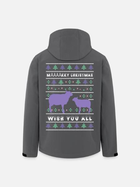 Määäärry Christmas Sheep - Men’s Recycled Softshell Jacket by Stanley/Stella - black